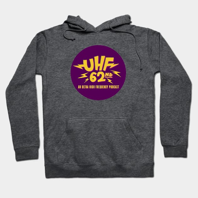 UHF 62nd Purple Button Hoodie by UHF62nd